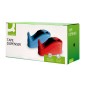 Portarrollo sobremesa q-connect plastico para cintas de 66 m color rojo 220x100x70 mm