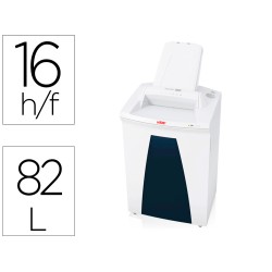 Destructora de documentos hsm securio af500 capacidad corte 16 hojas en particulas destruye grapas clips cd y