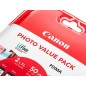 Ink-jet canon photo value pixma mg2450/2550 multipack negro/color pg545xl+ cl546xl +50 hojas papel foto 10x15 cm