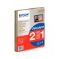Papel fotografico epson premiun glossy photo satinado din a4 promo 2 x 15 hojas 225 gr