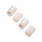 10 Unidades - Conector nanocable rj45 8 hilos categoria 6