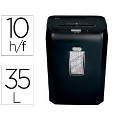 Destructora de documentos rexel promax qs rsx1035 capacidad 10 hojas particulas destruye grapas clips y