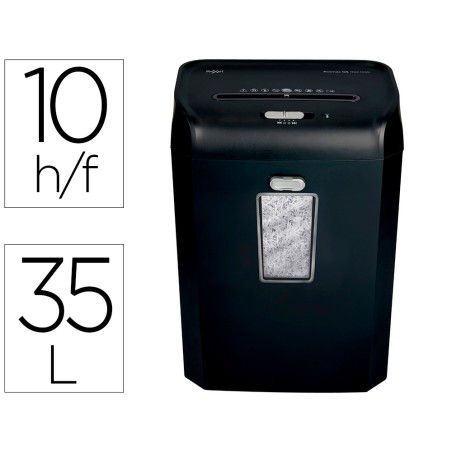 Destructora de documentos rexel promax qs rsx1035 capacidad 10 hojas particulas destruye grapas clips y