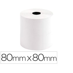 5 Unidades - Rollo sumadora exacompta termico 80 mm x 80 mm 44 g/m2