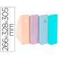 Revistero exacompta aquarel mag-cube set de 4 unidades colores pastel 266x328x305 mm