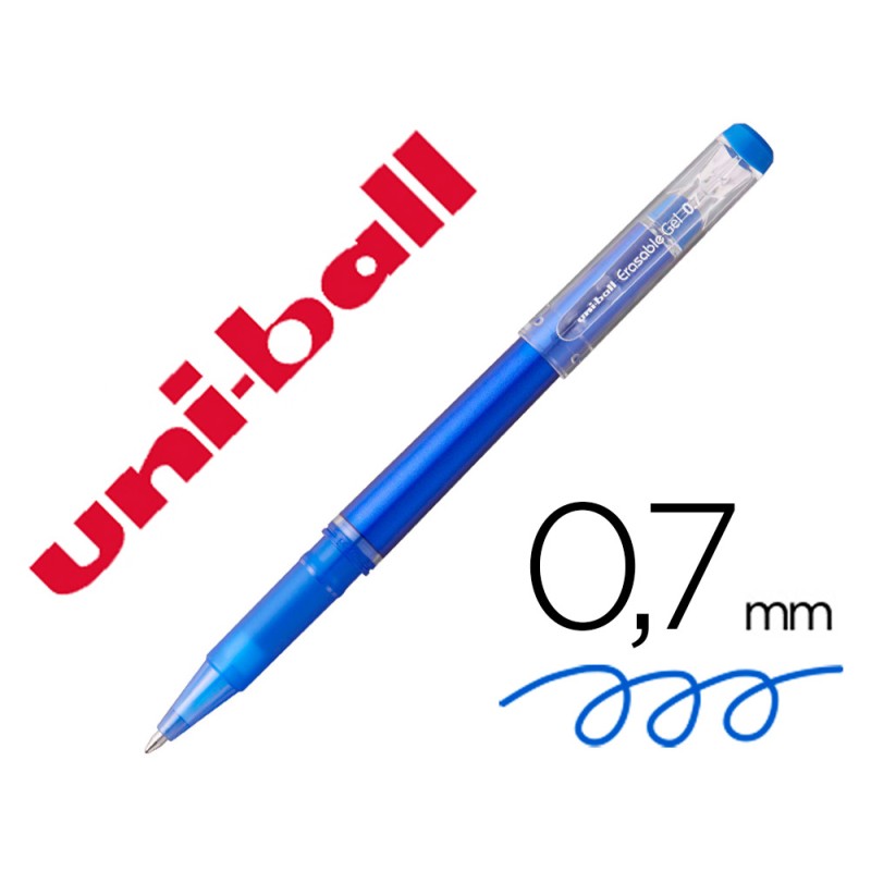 12 Unidades - Rotulador uni-ball roller uf-222 tinta gel borrable 0,7 mm azul 12 Unidades - Rotulador uni-ball roller uf-222 tinta gel borrable 0,7 mm azul
