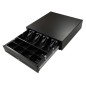 Cajon portamonedas 8 monederos 4 billeteros apertura electrica negro 410x415x110 mm