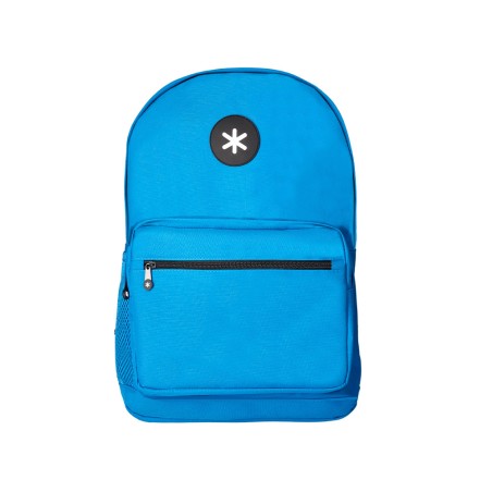 Mochila antartik con asa y bolsillo frontal con cremallera color azul 320x140x430 mm