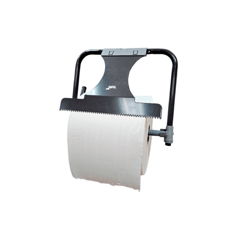 Portabobina industrial jofel metalico mural con sierra de corte para bobinas de hasta 500 m 435x416x285 mm