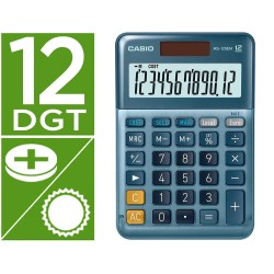 Calculadora casio ms-120em sobremesa 12 digitos tx +/- color azul