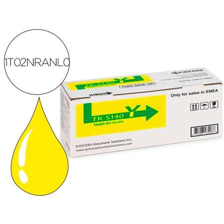 Toner tk-5140y kyocera ecosys m6530cdn, m6530cdn/kl3, p6130cdn, p6130cdn/kl3 amarillo tk5140