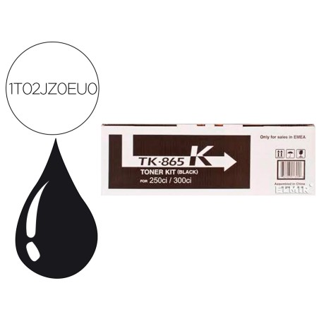 Toner kyocera -mita taskalfa 250ci / 300ci tk865k mfp toner negro