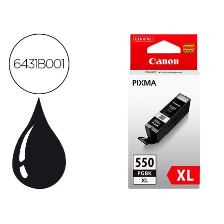 Ink-jet canon pgi550xl pixma mg5450/5550/ 6350/7150 negro gran capacidad