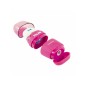 Sacapuntas milan capsule plastico 1 uso con goma + 2 recambios de goma en blister