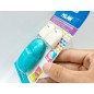 Sacapuntas milan capsule plastico 1 uso con goma + 2 recambios de goma en blister