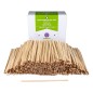 Paletina agitadora de madera 14 cm para el cafe con funda individual bolsa de 1000 unidades