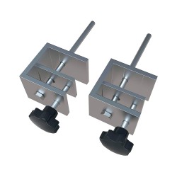 Abrazadera nobo para pantalla separadora nobo premium plus sobremesa pack de 2 unidades