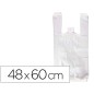 90 Unidades - Bolsa camiseta reciclada 70% blanca 50 mc 48x60 cm apta legislacion de bolsas 2021