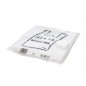 120 Unidades - Bolsa camiseta reciclada 70% blanca 50 mc 42x53 cm apta legislacion de bolsas 2021