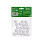 Figura de espuma blanca liderpapel bola de 2 cm bolsa con 20 unidades