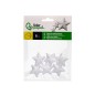 Figura de espuma blanca liderpapel estrella de 4 cm bolsa con 6 unidades