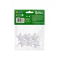Figura de espuma blanca liderpapel estrella de 4 cm bolsa con 6 unidades
