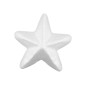 Figura de espuma blanca liderpapel estrella de 4 cm bolsa con 6 unidades