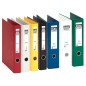 Archivador de palanca elba chic carton forrado pvc con rado folio lomo de 80 mm azul