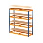 Estanteria metalica ar stabil xl 200x150x60 cm 4 estantes 500 kg por estante bandeja de madera sin tornillos color Estanteria metalica ar stabil xl 200x150x60 cm 4 estantes 500 kg por estante bandeja de madera sin tornillos color