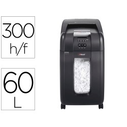 Destructora de documentos rexel optimum autofeed+ 300x eu capacidad de corte 300 hojas destruye grapas y clips