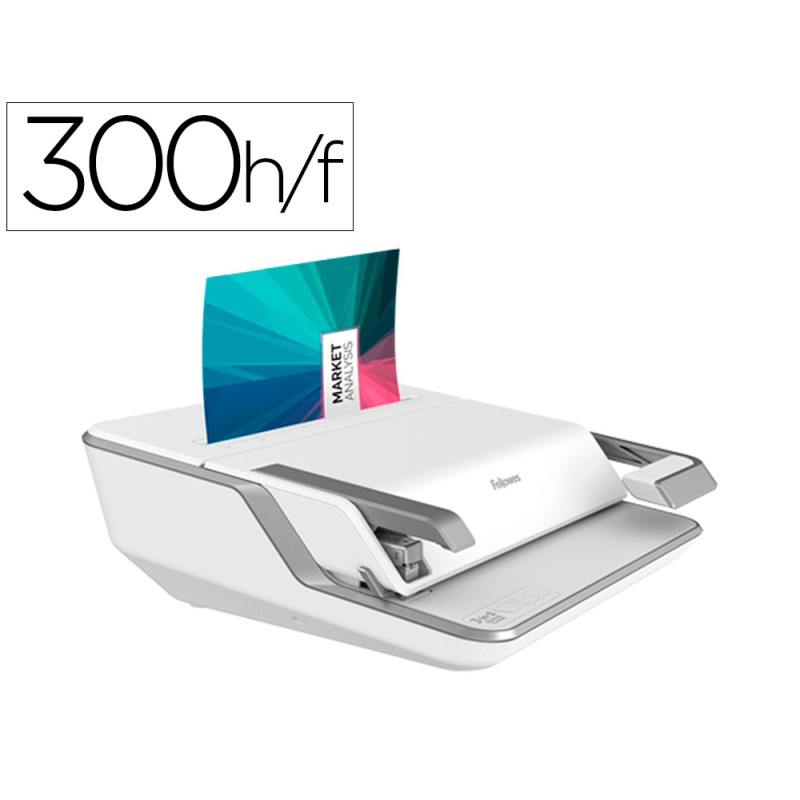 Encuadernadora para canutillo fellowes lyra 3 en 1 perfora hasta 20h a4 encuaderna 300h grapa 30h taladra 2 y 4 Encuadernadora para canutillo fellowes lyra 3 en 1 perfora hasta 20h a4 encuaderna 300h grapa 30h taladra 2 y 4