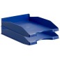 Bandeja sobremesa archivo 2000 antimicrobiana plastico apilable 3 posiciones din a4 y folio azul 345x255x60 mm