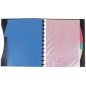 Carpeta liderpapel a4 con 40 fundas intercambiables 5 sep sobre y gomilla portada y lomo personalizable negro