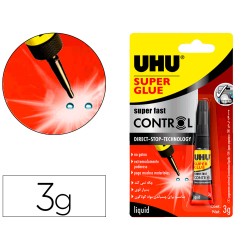 Pegamento uhu instantaneo control tecnologia stop 3 g