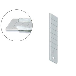 Repuesto cuchilla cutter olfa ancho 18 mm para cuter l-1 blister de 10 unidades