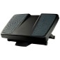 Reposapies fellowes ultimate serie professional ajustable 3 alturas negro 100x388x338 mm