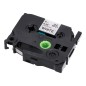 Cinta q-connect tze-221 blanco-negro 9mm longitud 8 m