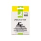 Cinta q-connect tze-221 blanco-negro 9mm longitud 8 m