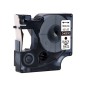 Cinta q-connect mk-221 blanco-negro 9mm longitud 8 m