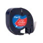 Cinta q-connect 12 mm x 4 m negro-rojo cosmico para maquina letratag Cinta q-connect 12 mm x 4 m negro-rojo cosmico para maquina letratag