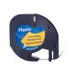 Cinta q-connect 12 mm x 4 m negro-hiperamarillo para maquina letratag