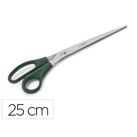 Tijera oficina faibo acero inoxidable 25 cm empuñadura ergonomica