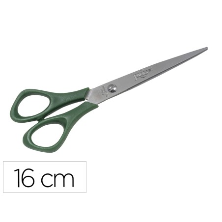 Tijera oficina faibo acero inoxidable 16 cm empuñadura ergonomica