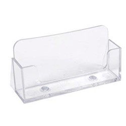 Portatarjetas de visita exacompta metacrilato cristal 34x102x47 mm