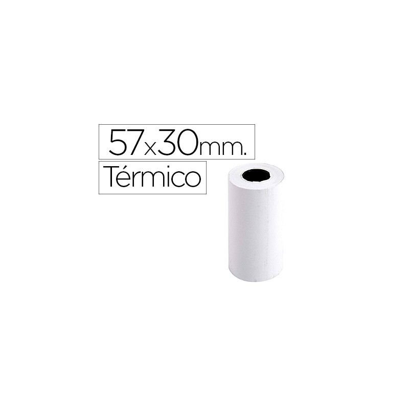 20 Unidades - Rollo sumadora exacompta termico 57 mm x 30 mm 55 g/m2 sin bisfenol a