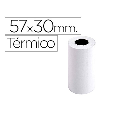 20 Unidades - Rollo sumadora exacompta termico 57 mm x 30 mm 55 g/m2 sin bisfenol a