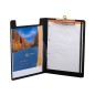 Carpeta exacompta exactive con tapa polipropileno negro con pinza y portaboligrafo din a4