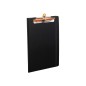 Carpeta exacompta exactive con tapa polipropileno negro con pinza y portaboligrafo din a4
