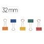 Pinza metalica q-connect reversible n.3 32 mm caja de 10 unidades colores surtidos