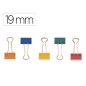 Pinza metalica q-connect reversible n.1 19 mm caja de 10 unidades colores surtidos Pinza metalica q-connect reversible n.1 19 mm caja de 10 unidades colores surtidos